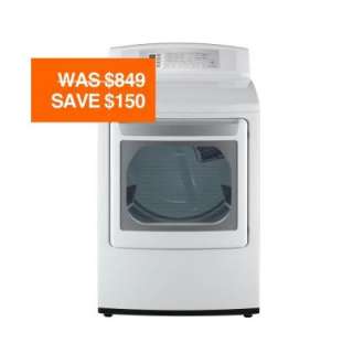 LG Electronics 7.1 cu. ft. Gas Dryer in White DLG4802W at The Home 