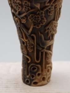Chinese Oriental Cup / Ewer   Faux Ox Horn  