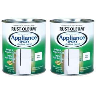 Rust OleumSpecialty 1 qt. White Gloss Appliance Epoxy Paint (2 Pack)