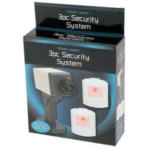 3pc Security System Mock Camera & 2 Motion Detectors  