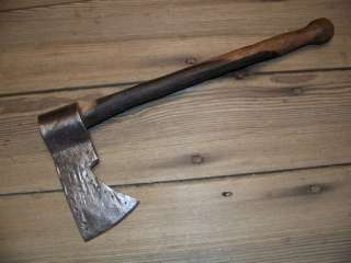 early Axe Indian trade Ax hand forged old antique Eagle decorated re 