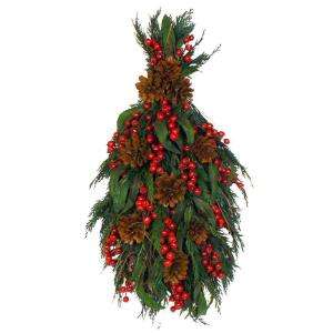 22 In. Winter Berry Dried Floral Wall Charm HB193349CTC at The Home 
