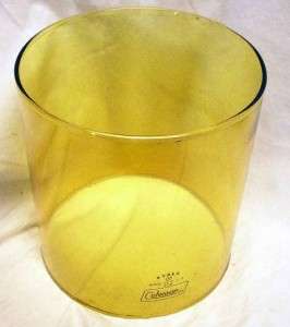 Coleman 220 / 228 Pyrex Amber Lantern Globe Great Condition  
