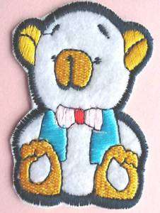 pcs Cute Bear with Vest Iron on Patch Applique IH51  