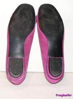Next womens Jamee low heel loafers shoes 7 M dark pink  