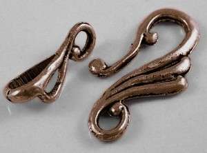 CLASP HOOK EYE CLOSURE red copper tone  6 SETS  8 1795  