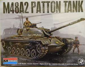 Revell/Monogram 135 Scale M48A2 Patton Tank Plastic Model Kit Skill 