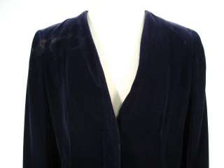 CALVIN KLEIN COLLECTION Velvet Jacket Blazer Coat Sz 10  