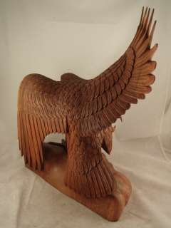 16 Bali Hand Carved LARGE Eagle Spreading Wings Statue  