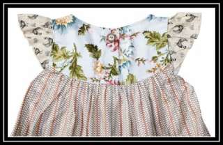 Matilda Jane ~ VHTF Platinum Rooster Flutter Sleeve Ruffle Dress 