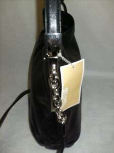 Michael Kors Leather Julian Shoulder Bag Satchel Handbag Black $278 