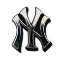 New York NY Yankees Chrome Auto Emblem Decal Baseball  