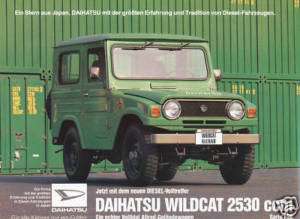 Daihatsu Wildcat 2530 ccm F50 Diesel Prospekt brochure  
