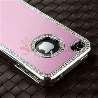   Diamond Aluminium Case Cover For iPhone 4 4S 4G Verizon AT&T Pink