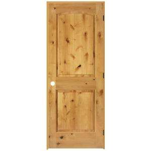 Steves & Sons 30 in. x 80 in. Wood Unfinished Prehung Left Hand Knotty 