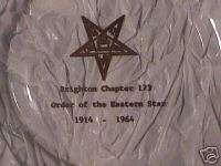 Brighton Chapter 173 Order of Eastern Star 1964 Plate  