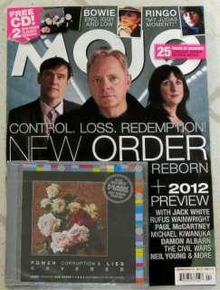   CD February 2012 NEW ORDER David Bowie ENO Iggy LOW McCartney  