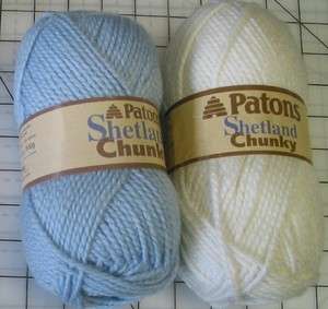 Patons Shetland Chunky Weight Wool Acrylic Blend Yarn Assorted Colors 
