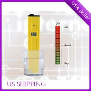 Digital pH Meter Tester Pocket Pen for Aquarium Pool Water laboratory 