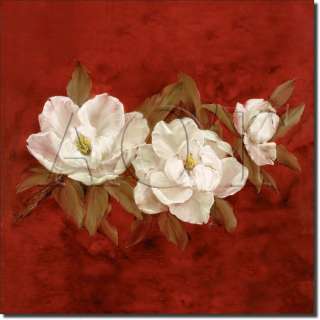 Cook Magnolia Floral Kitchen Bath Ceramic Tile Accent  