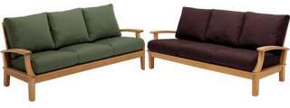   Teak Wood 6 pc Outdoor Garden Patio Large Sofa Lounge Chair Set  
