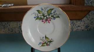 Regency English Bone China Bell Flower Tea Cup & Saucer  