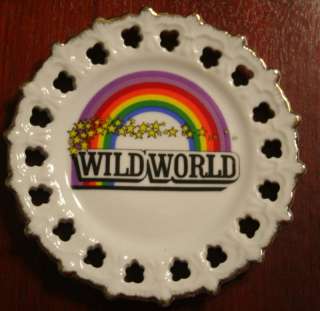 WILD WORLD Amusement Park 7 souvenir plate Largo MD  