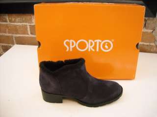 Sporto PURPLE SUEDE Joellen ANKLE BOOTS Shoe 10 W NEW  