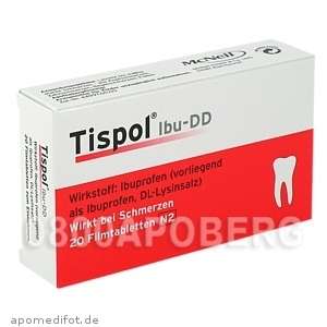 TISPOL IBU DD Zahnschmerzen 20 Filmtabletten 579796  