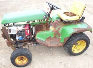 John Deere 318 Tractor Mowing Deck Mule Drive   as is  
