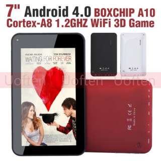 Android 4.0 Capacitive Screen BOXCHIP A10 1.2GHZ 512MB 4G Tablet PC 