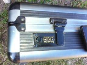 Vintage Aluminum Briefcase Attache Case Laptop Combination  