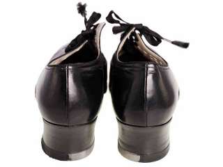   Cut Out Leather Oxford Shoes 1930s Sz 7.5 8 NIB Friedman Shelby  