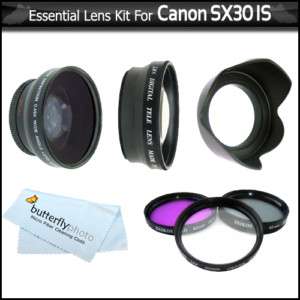 Essential Lens Kit Canon SX30IS SX30 IS Digital Camera  