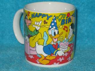 Disney Mickey Mouse, Minnie, Donald Duck and Goofy Happy Birthday 