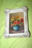 Lovely Old Dutch Floral Painting in Frame  