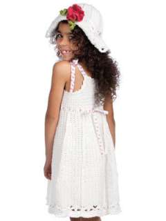 Cute Crochet for Girls Patterns Dress Apron Purse Hat 18 Doll 