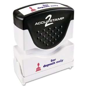  Accustamp2 Shutter Stamp with Microban Red/Blue FOR 