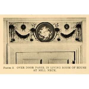  1917 Print Doorway Artistic Panel Living Room Mill Neck 