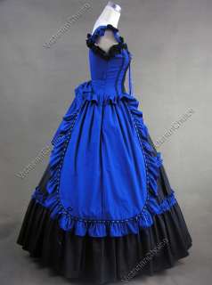 Victorian Gothic Lolita Cotton Dress Ball Gown Prom 085 XXL  