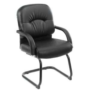   BOSS MID BACK CARESSOFT GUEST CHAIR IN BLACK   Delivered Office