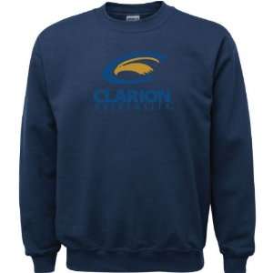  Clarion Golden Eagles Navy Youth Logo Crewneck Sweatshirt 