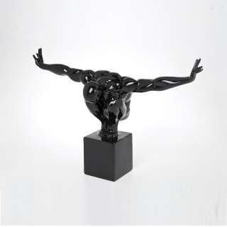   DESIGN DECORATION FIGURE ATHLETE sculpture statue black