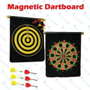   12 Roll up Foldable Double Sided Dart Board Game Toy Electronics