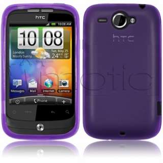 Funda GOMA para HTC WILDFIRE G8 color LILA Translucido  