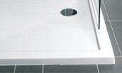 8mm Glass Walk in Shower Panel 1100mm with rotable telescopic 