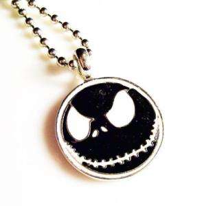 Black Jack Face Nightmare Before Christmas Necklace NEW  