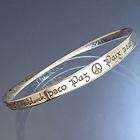 Mobius Bracelet   Peace in 40 Languages   Sterling Si