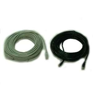  15ft Cat5e UTP 2 pack Cable   Retail Pack Black/gray 