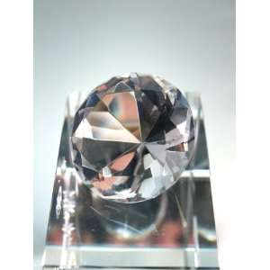    40mm Clear Crystal Diamond Jewel Paperweight
